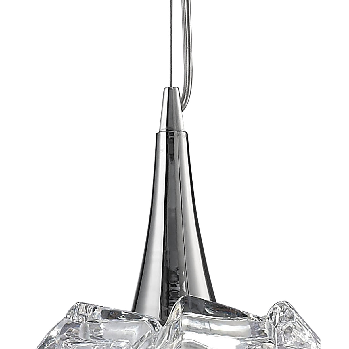 Arctic Elegance Pendant Light - Large, Polished Chrome Finish