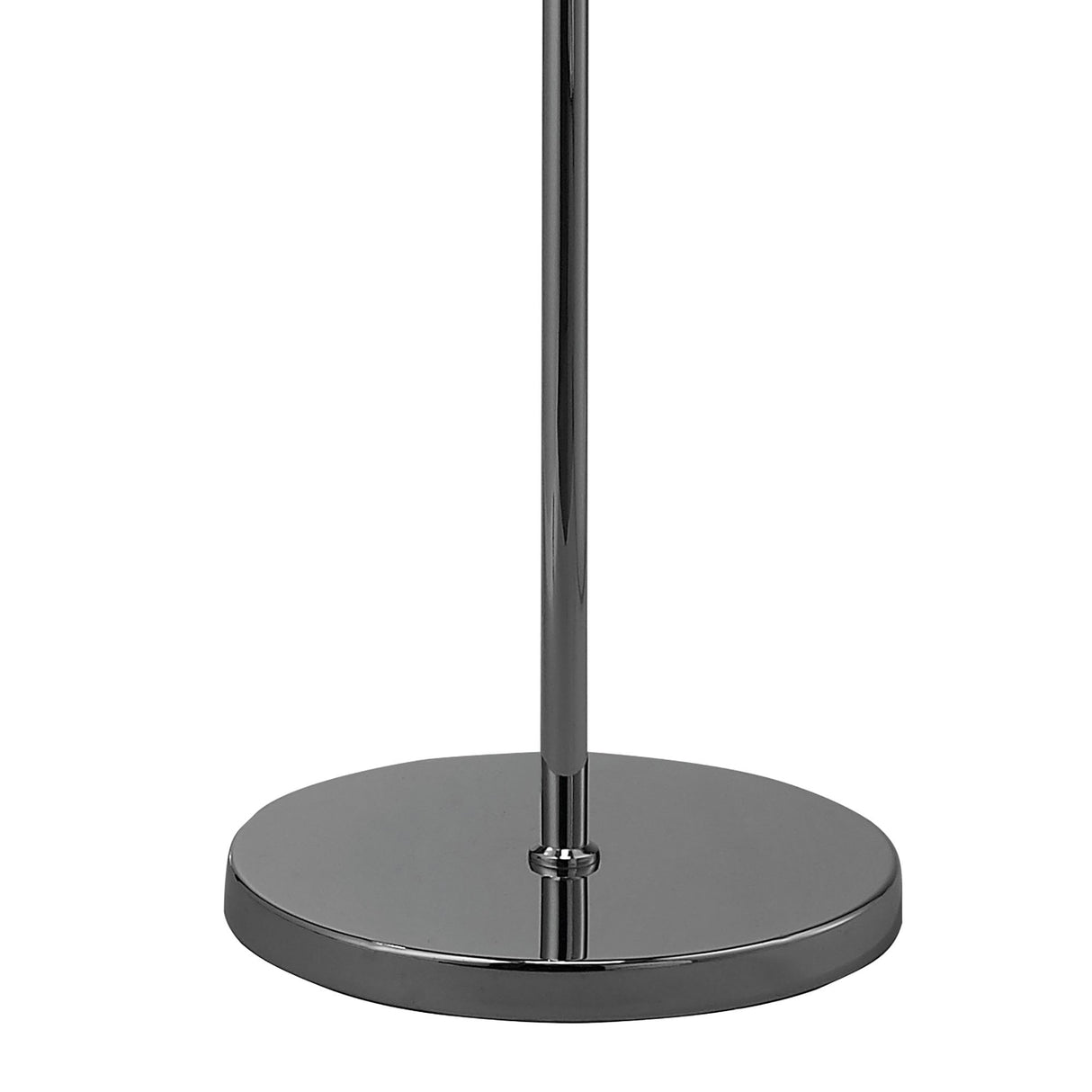 Artic 1 Light E27 Floor Lamp, Polished Chrome Finish with Clear Glass Shade