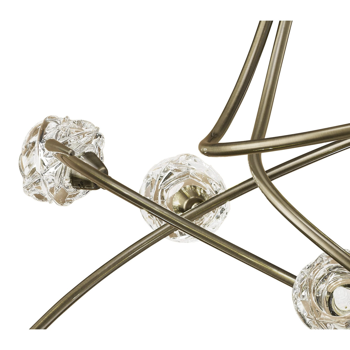 Maremagnum Elegance: 8-Light G9 Ceiling Fixture in Antique Brass