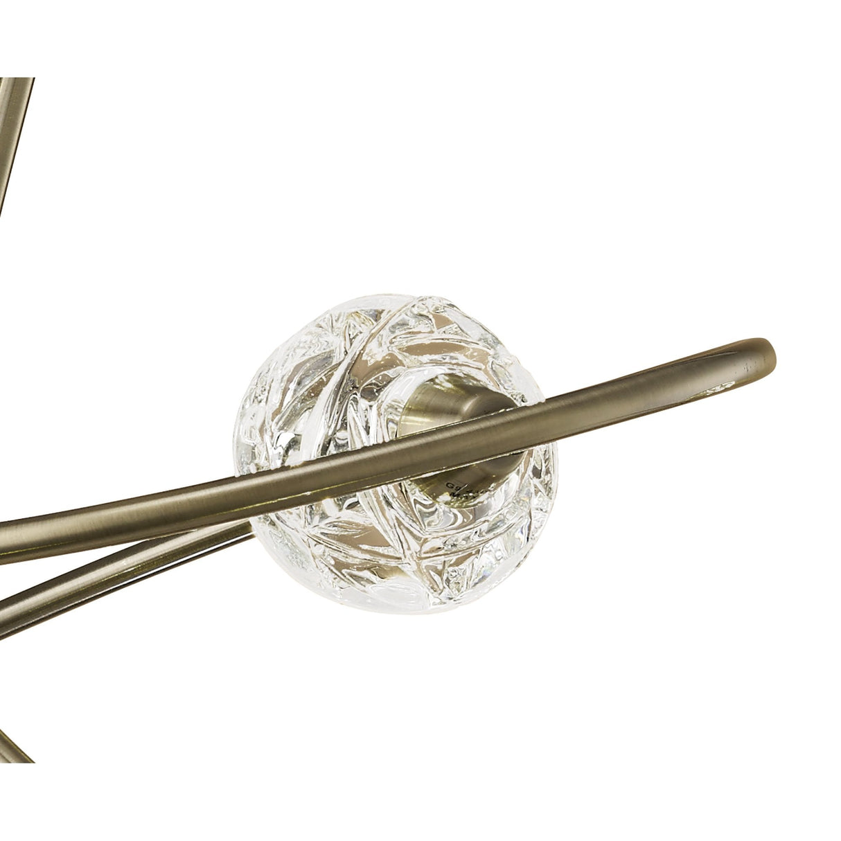 Maremagnum Elegance: 8-Light G9 Ceiling Fixture in Antique Brass