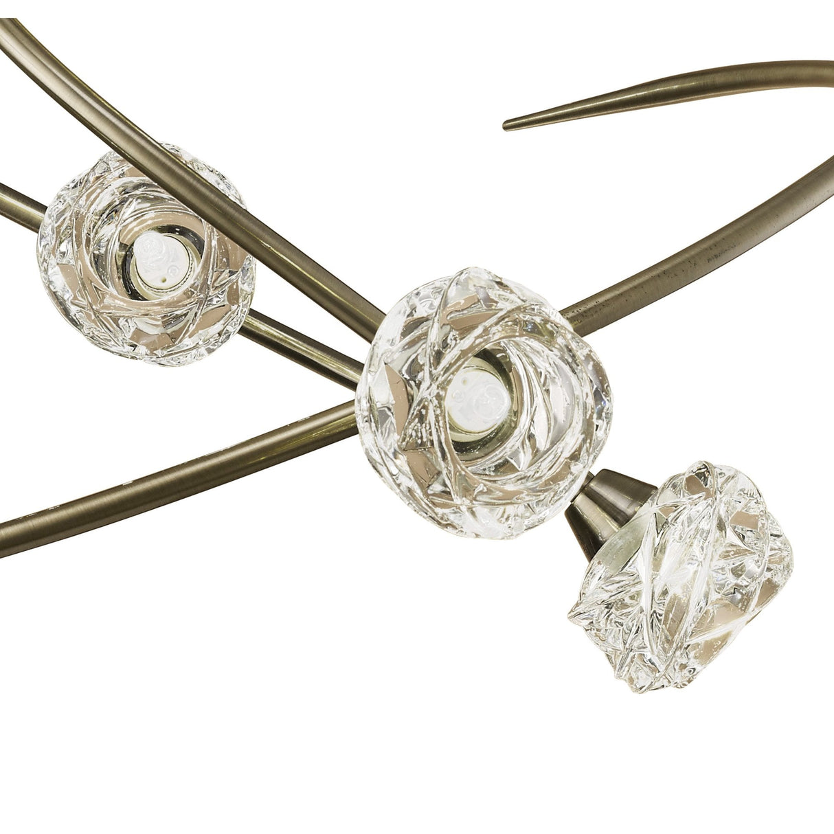 Maremagnum Elegance: 8-Light G9 Ceiling Fixture in Antique Brass