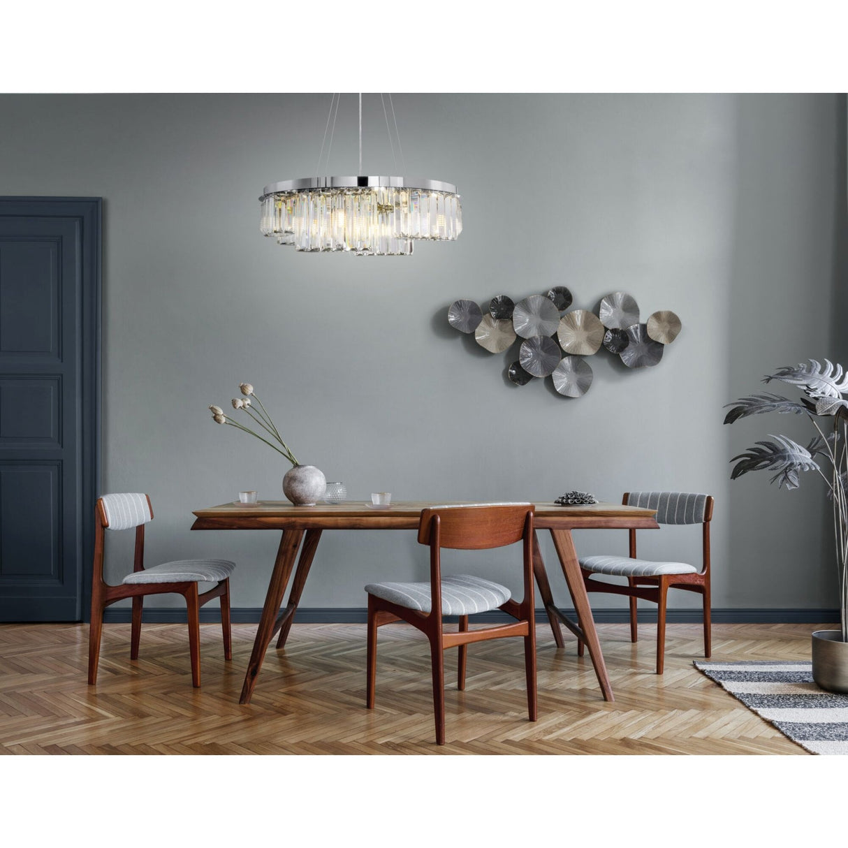 Sleek Chrome Colline Pendant Light