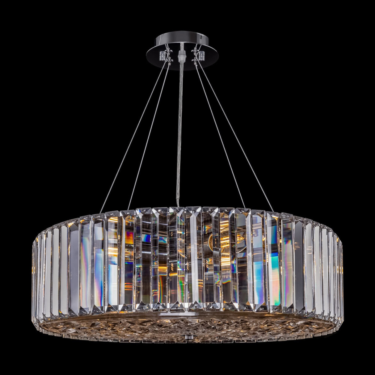 Contemporary Chrome Recinto 8-Light Ceiling Fixture