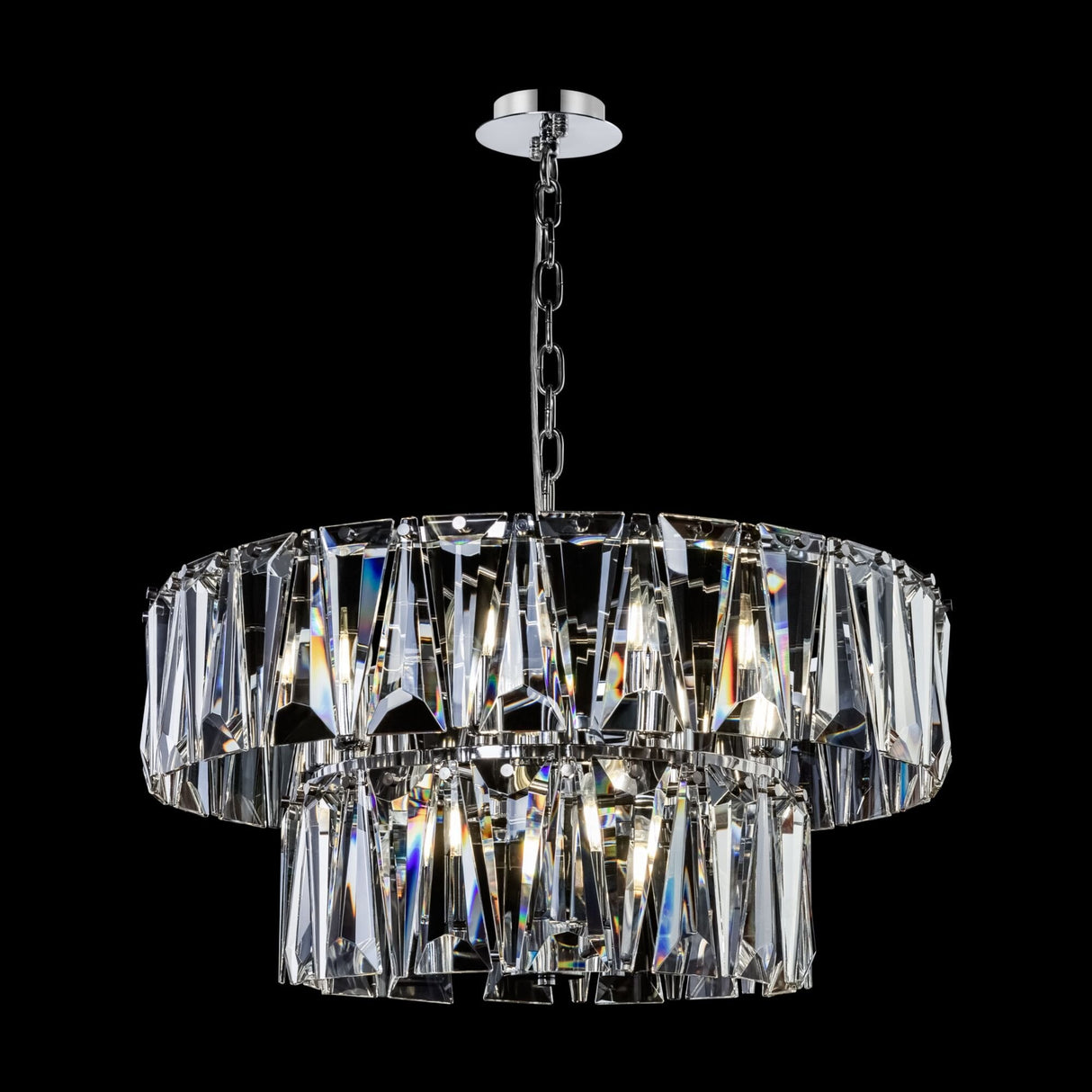 Sleek Chrome Pendant Lighting - Puntes Series