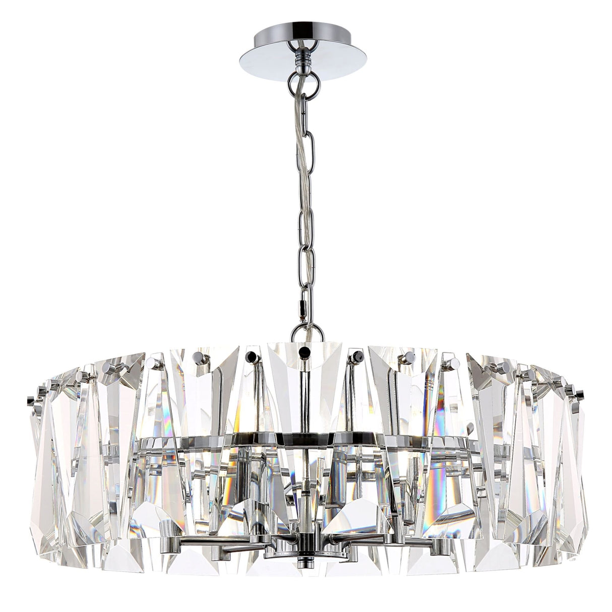 Contemporary Puntes Chrome Hanging Light Fixture