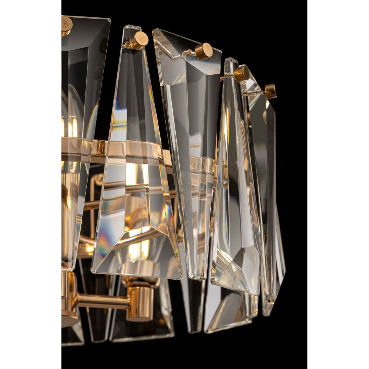 Contemporary Gold Spire Pendant Light