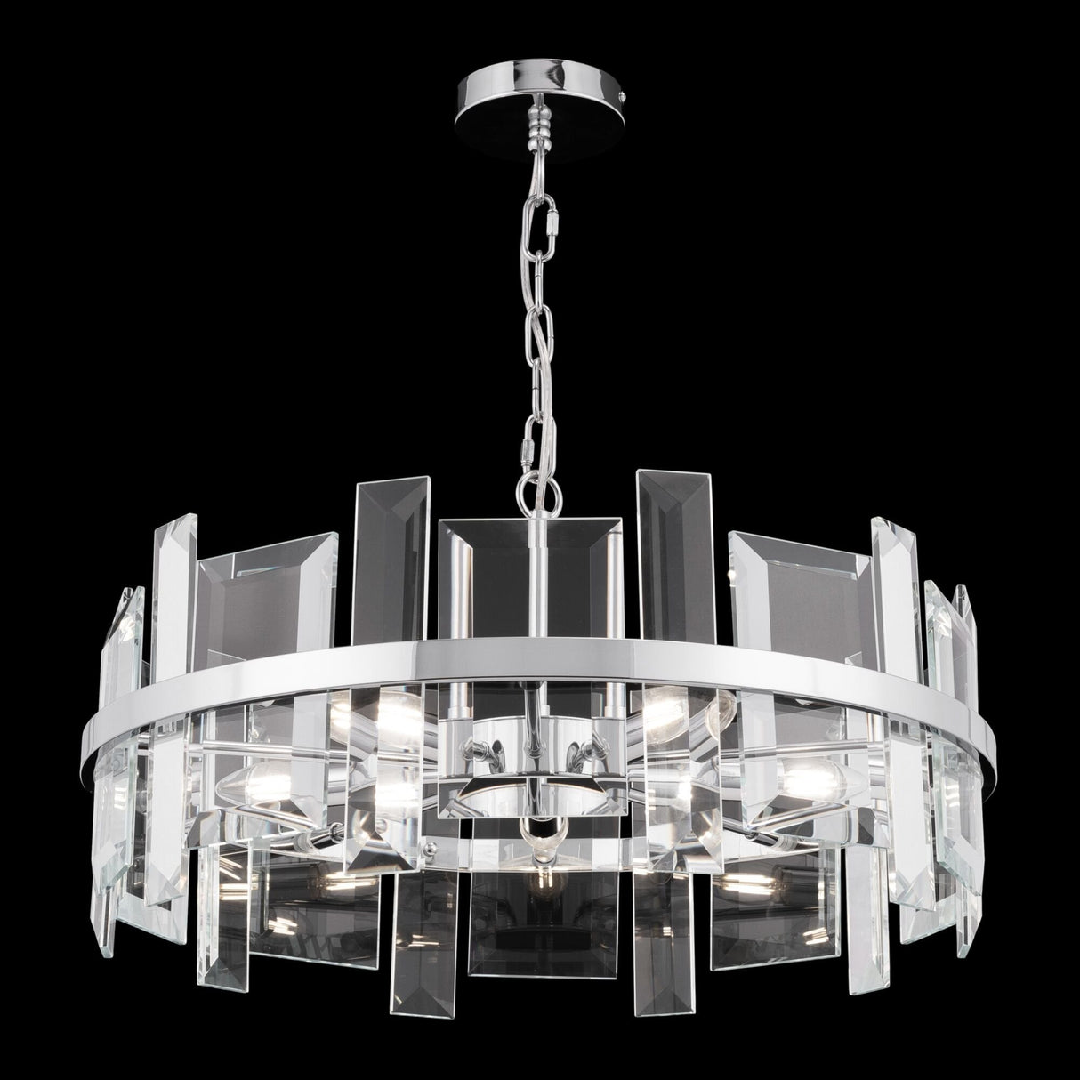 Sleek Chrome Cerezo Pendant Light Fixture