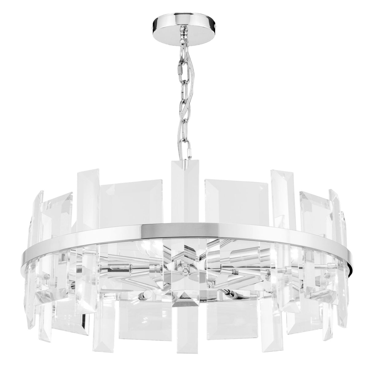 Sleek Chrome Cerezo Pendant Light Fixture