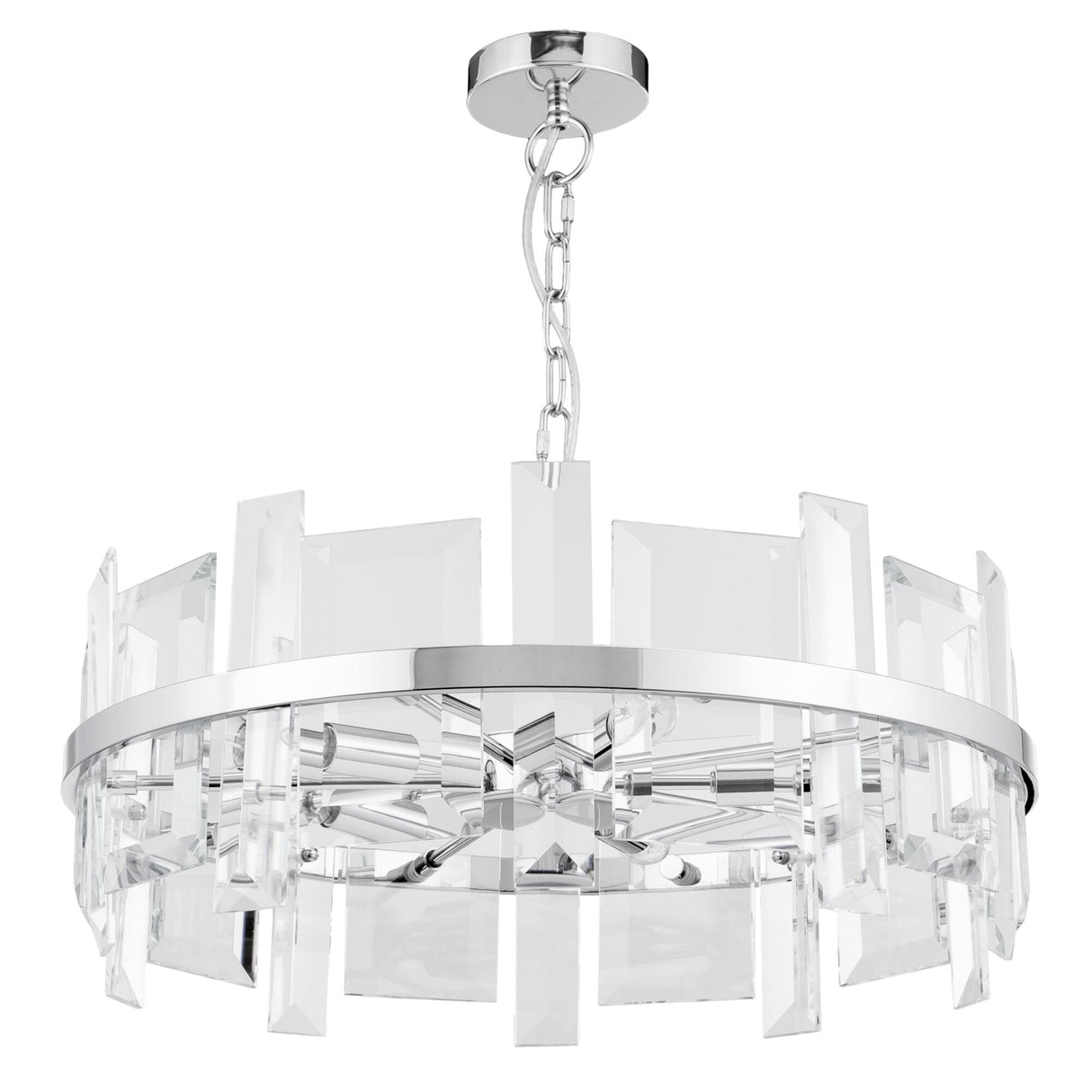 Sleek Chrome Cerezo Pendant Light Fixture