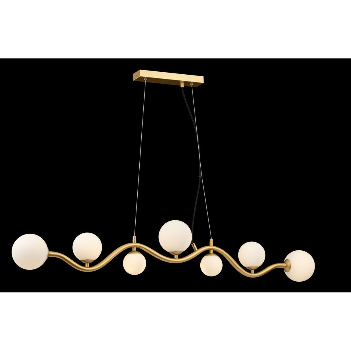 Contemporary Uva Gold Hanging Light Fixture