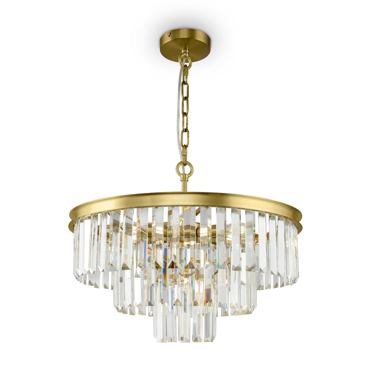 Revero Brass Elegance Pendant Chandelier
