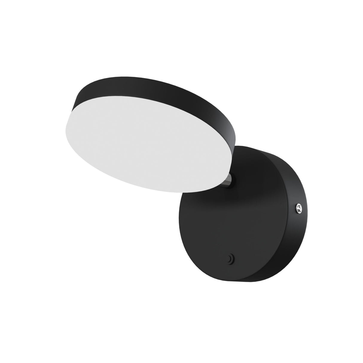Contemporary Flair Matte Black LED Wall Sconce
