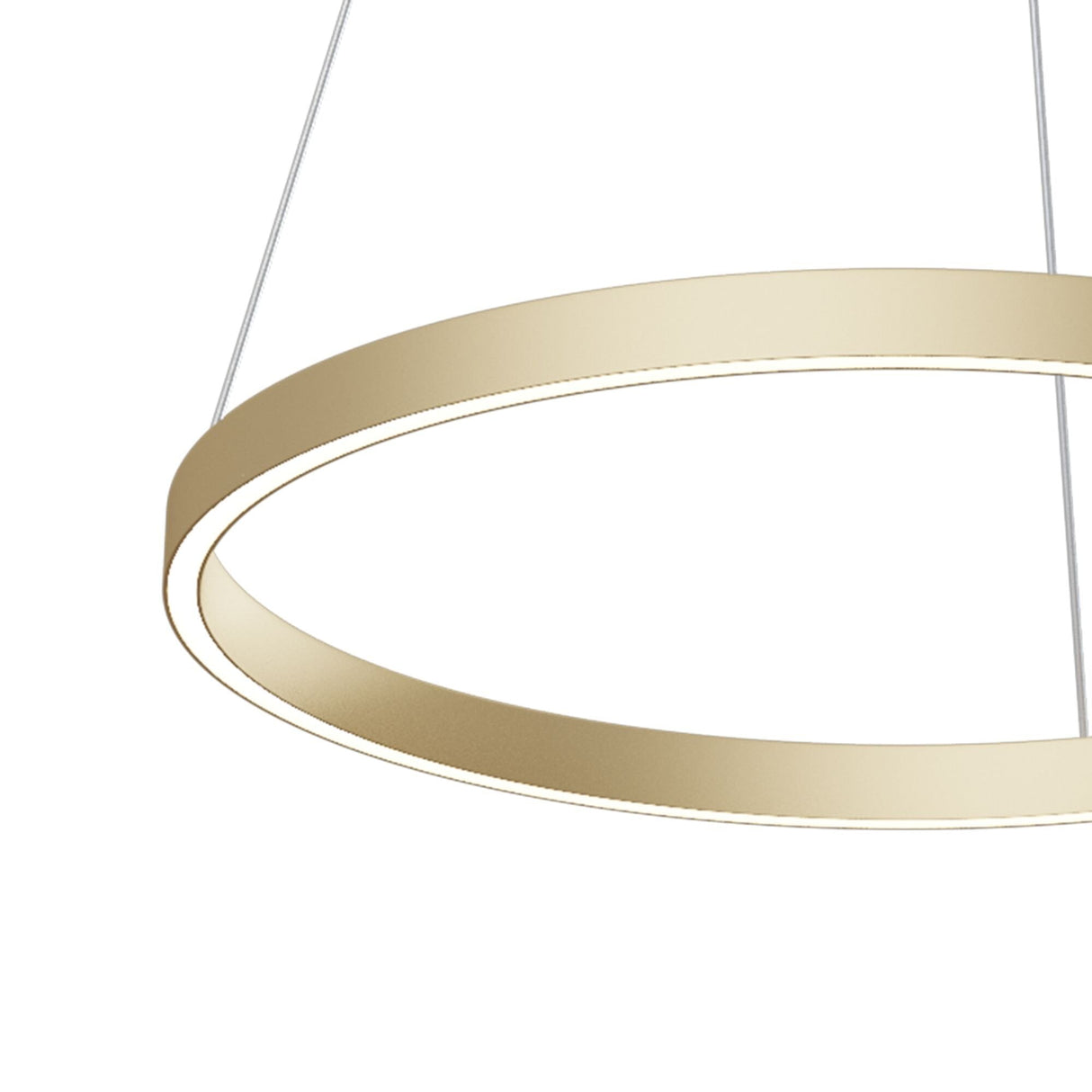 Brass Elegance Rim Pendant Light Fixture