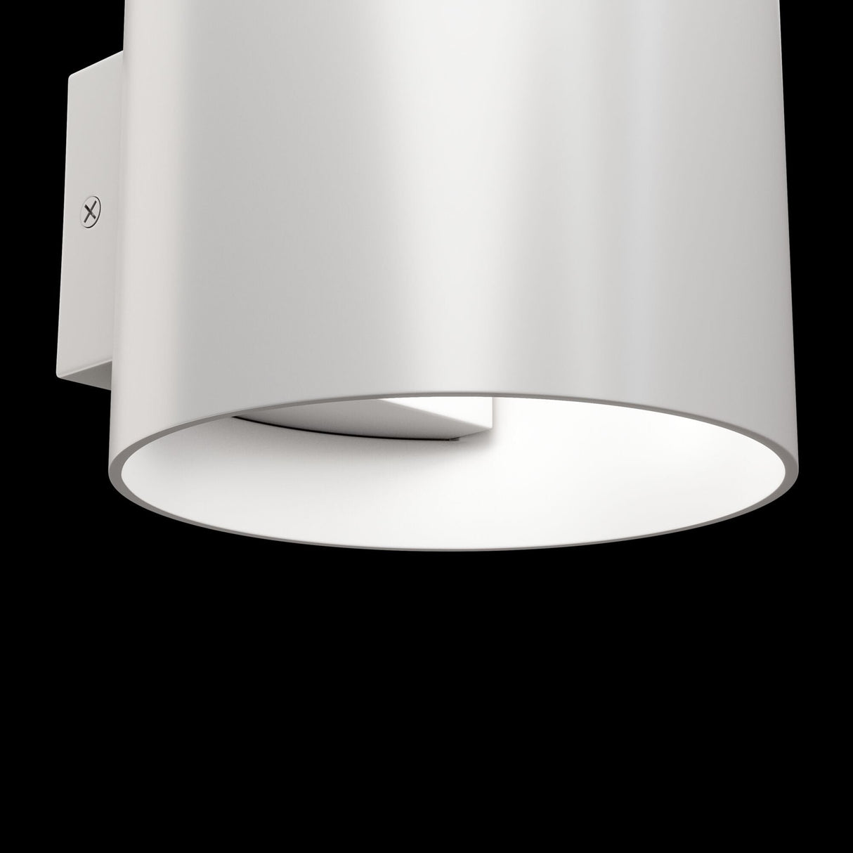 Radiant White Rond Wall & Ceiling Fixture