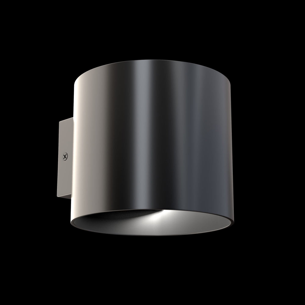 Sleek Black Rond Wall Lamp with G9 Bulb
