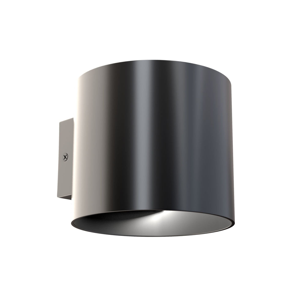 Sleek Black Rond Wall Lamp with G9 Bulb