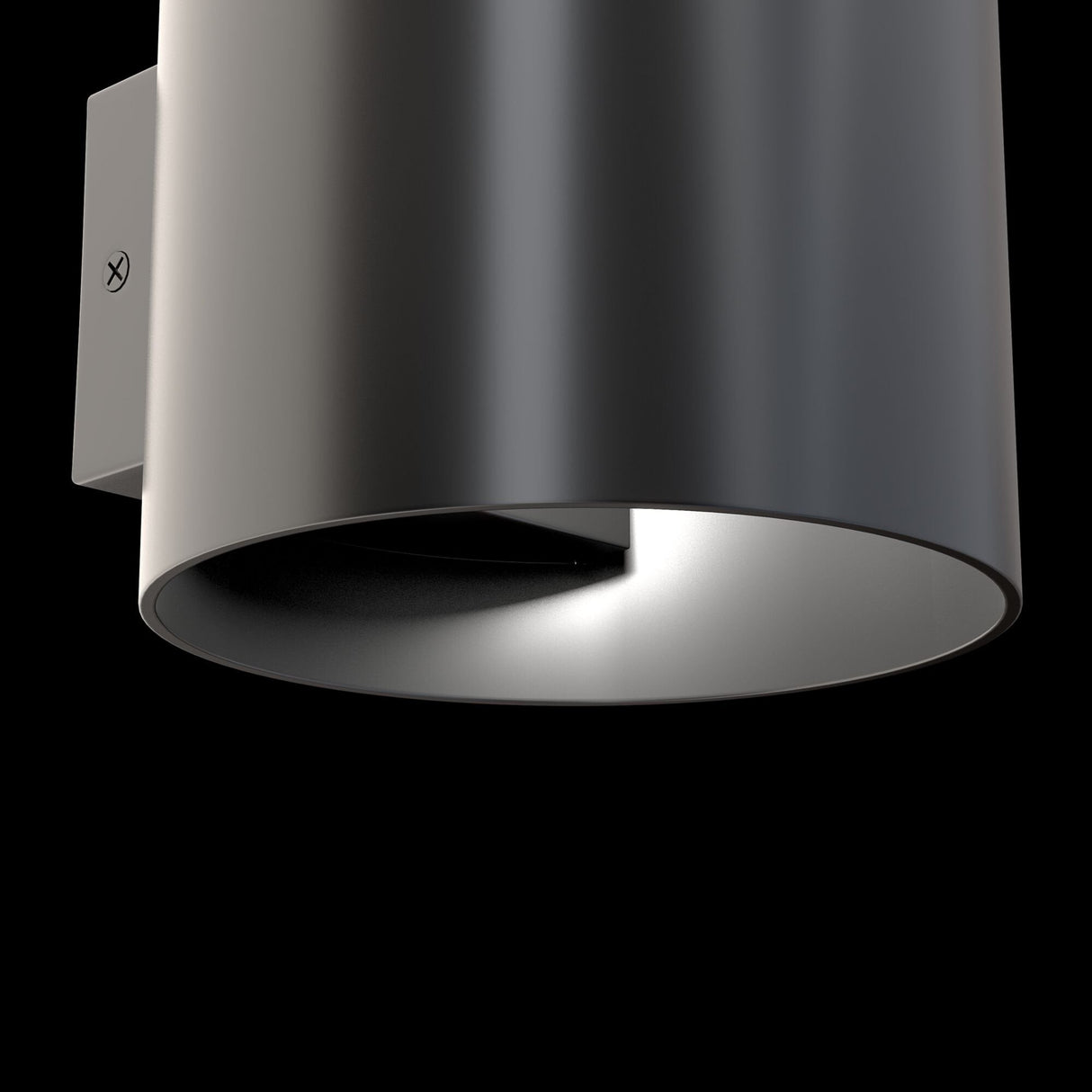 Sleek Black Rond Wall Lamp with G9 Bulb