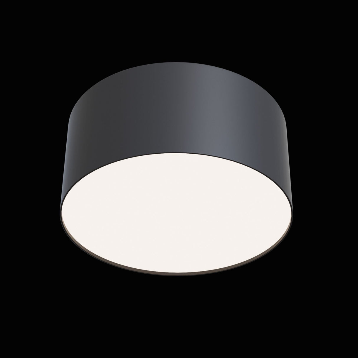 Sleek Black Zon LED Ceiling Lamp