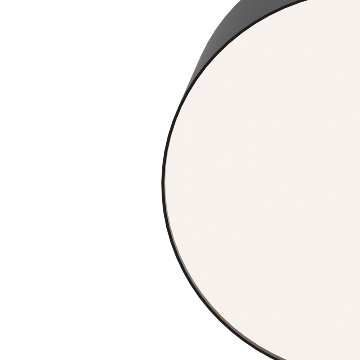 Sleek Black Zon LED Ceiling Lamp