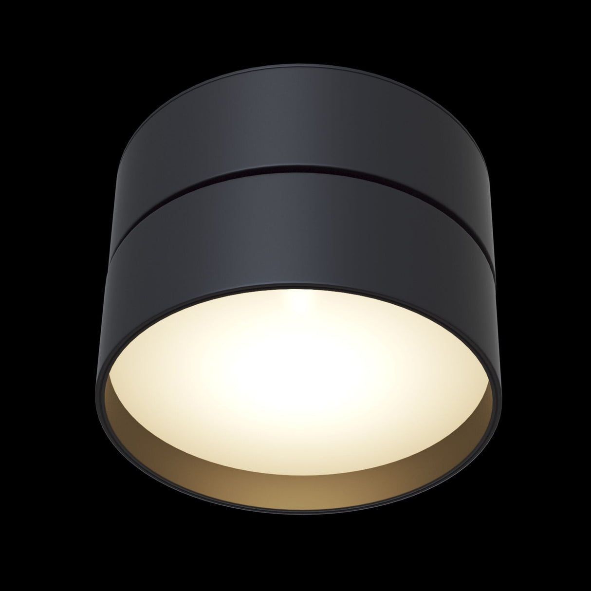 Black Onda LED Ceiling Lamp - Sleek Modern Design