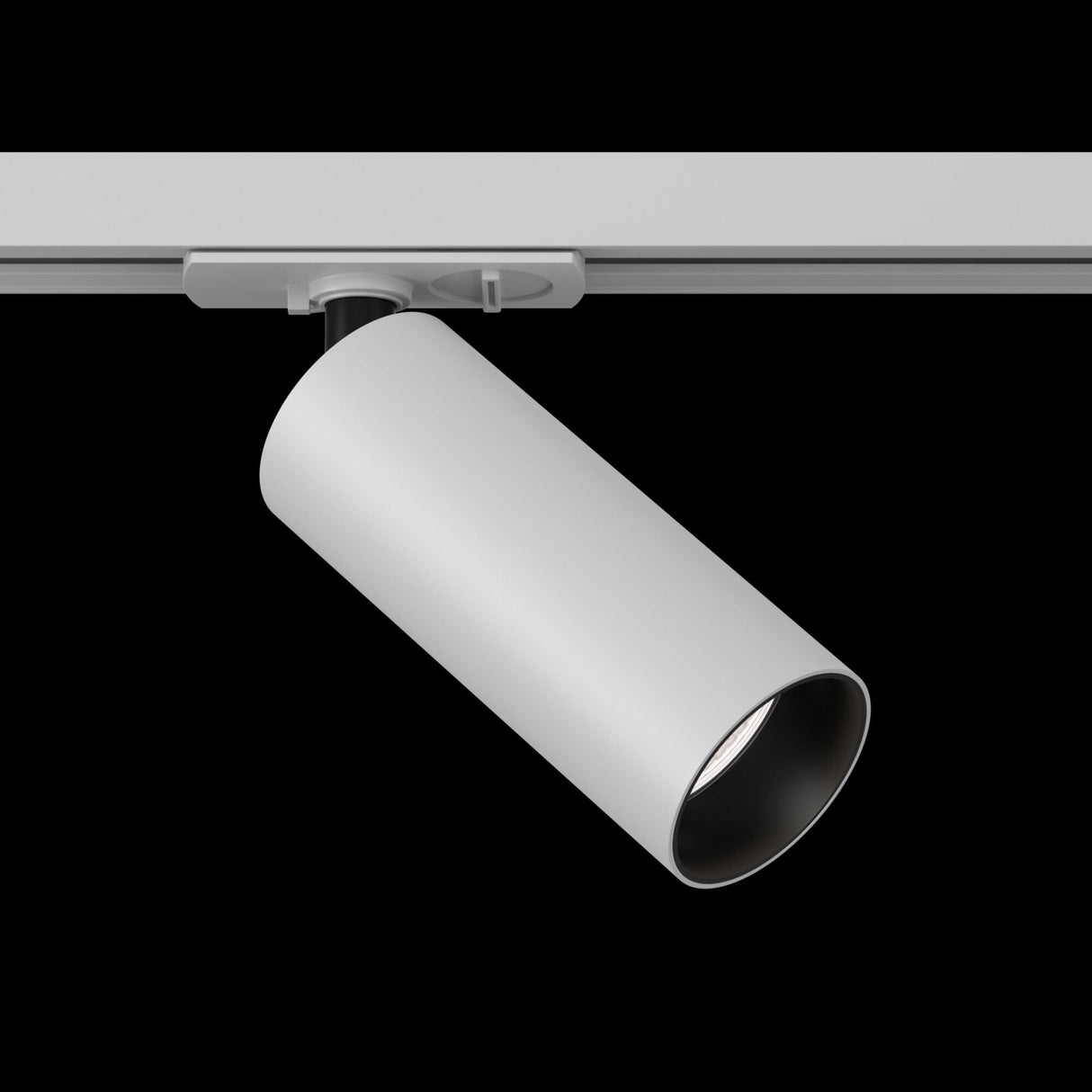 Focus LED Track Lighting in Modern White Finish
