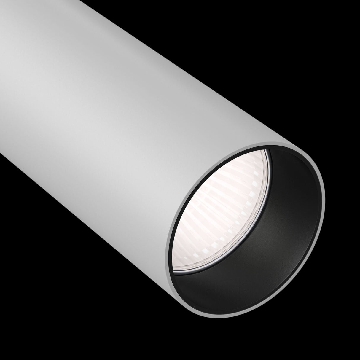 Focus LED Track Lighting in Modern White Finish