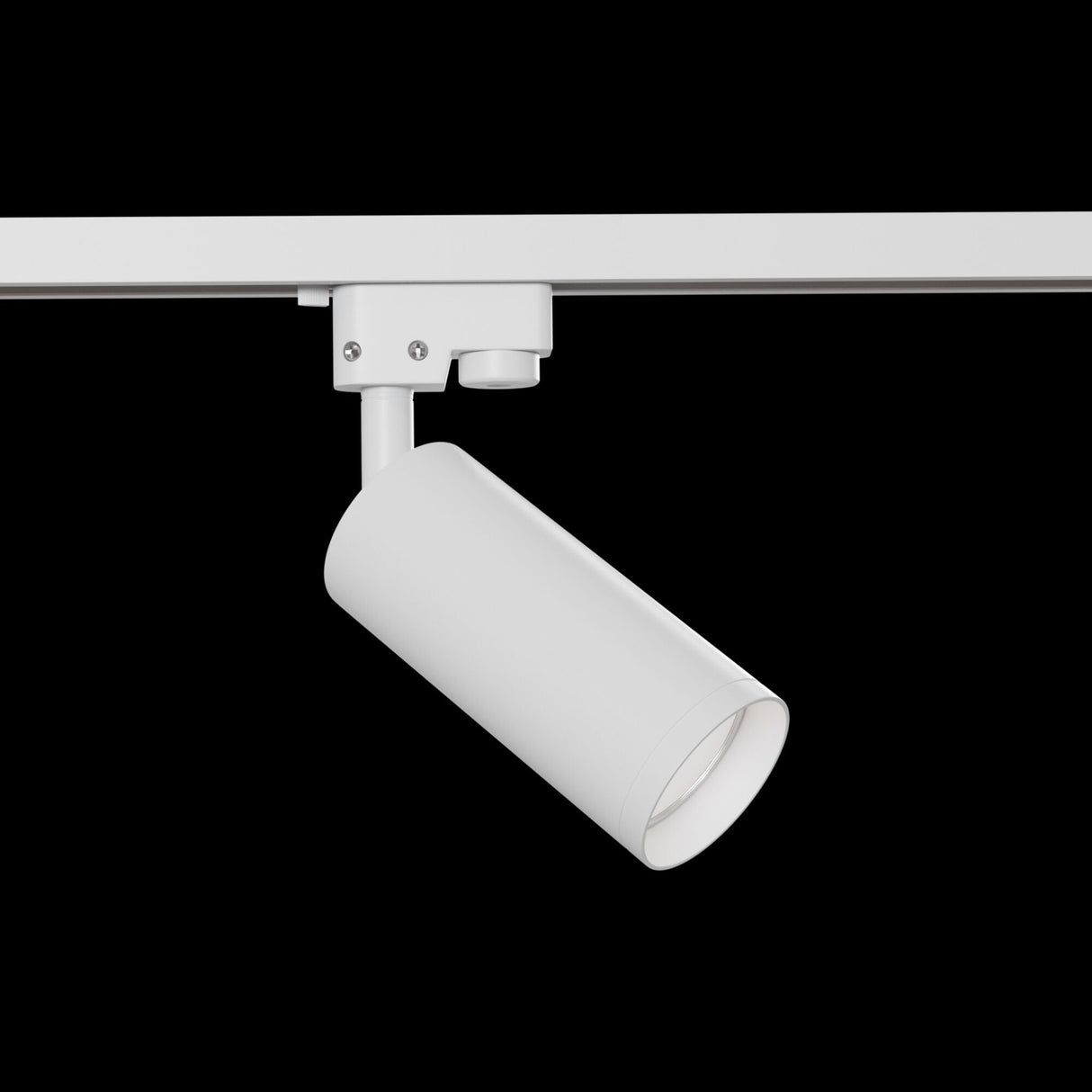 Focus White Track Lighting - Sleek Single Phase System