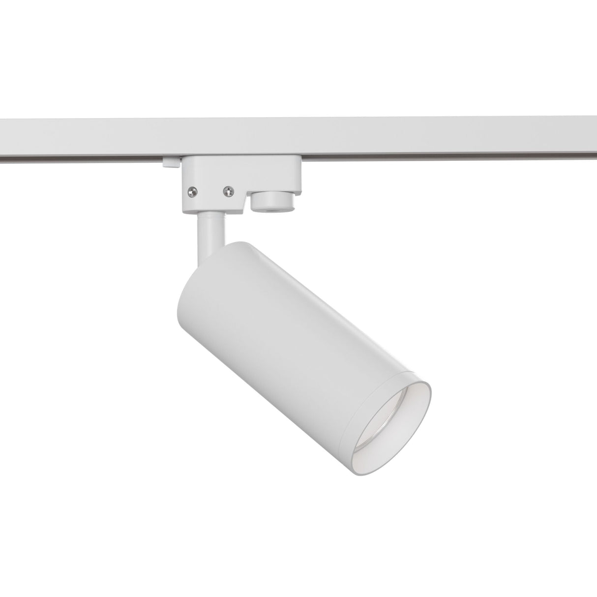 Focus White Track Lighting - Sleek Single Phase System