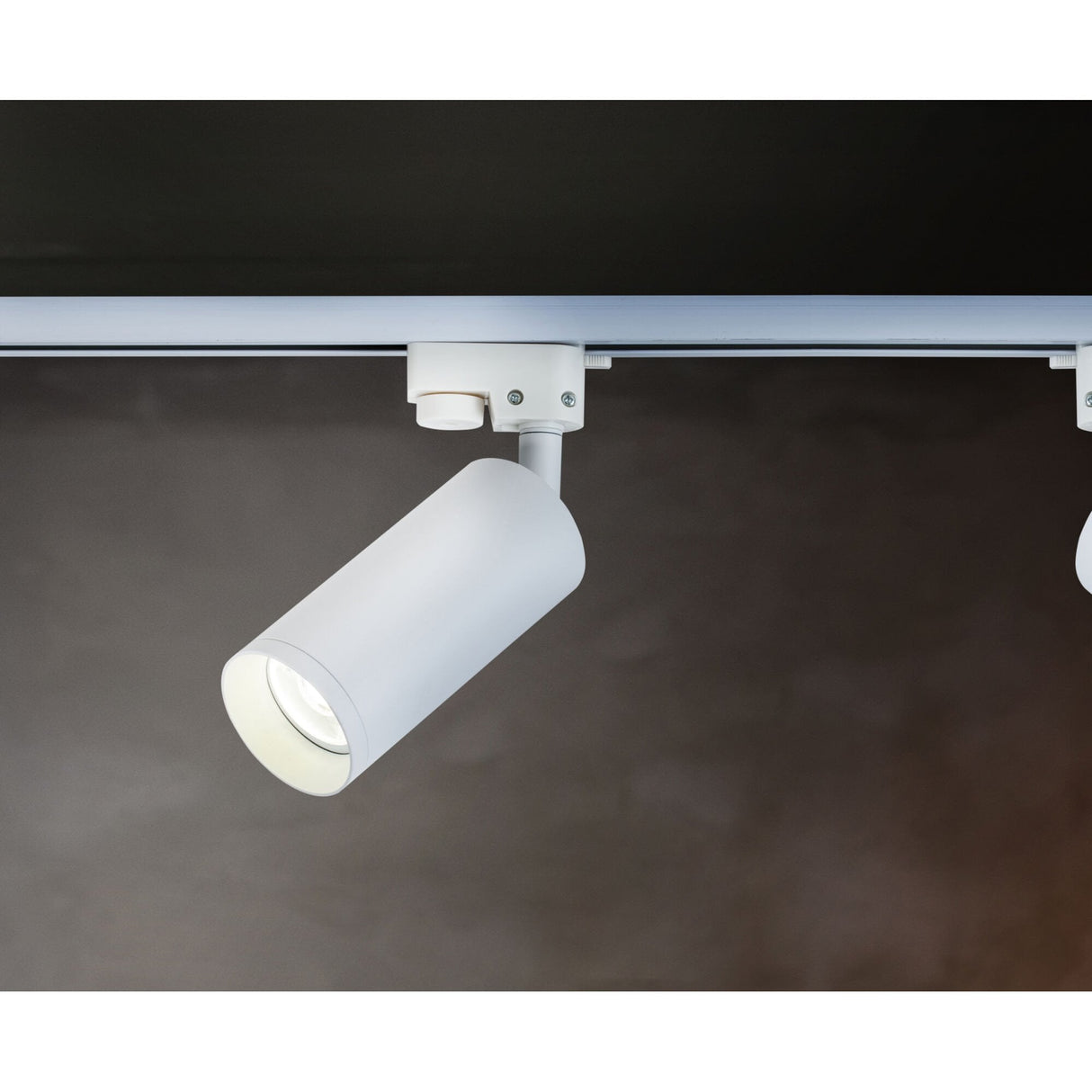 Focus White Track Lighting - Sleek Single Phase System