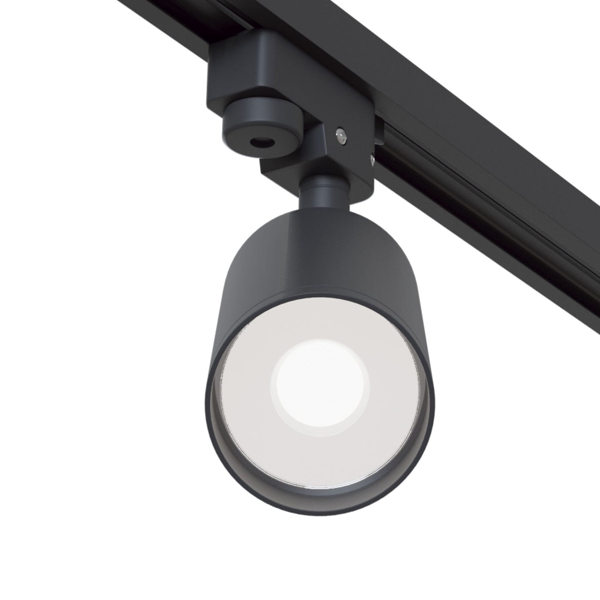 Black Focus Single Phase Track Light System