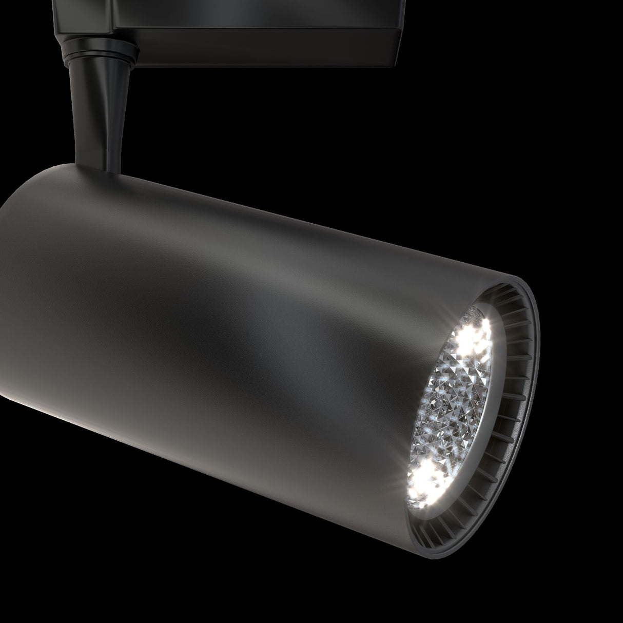 Modern Black LED Track Lighting - Single Phase System