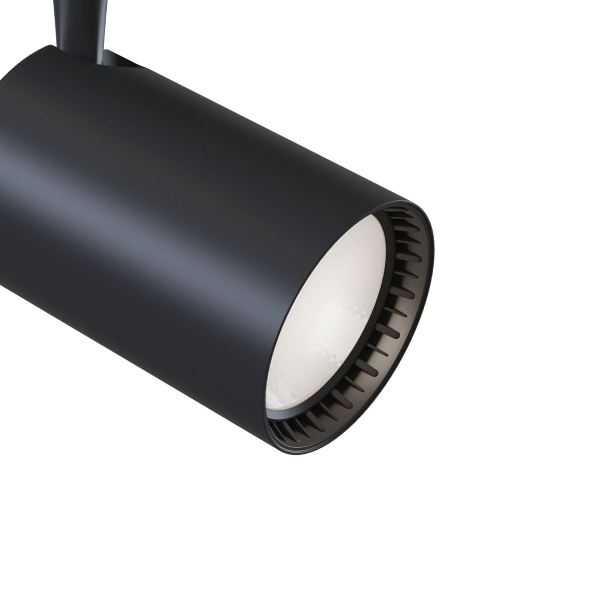 Modern Black LED Track Lighting System - Single Phase Design