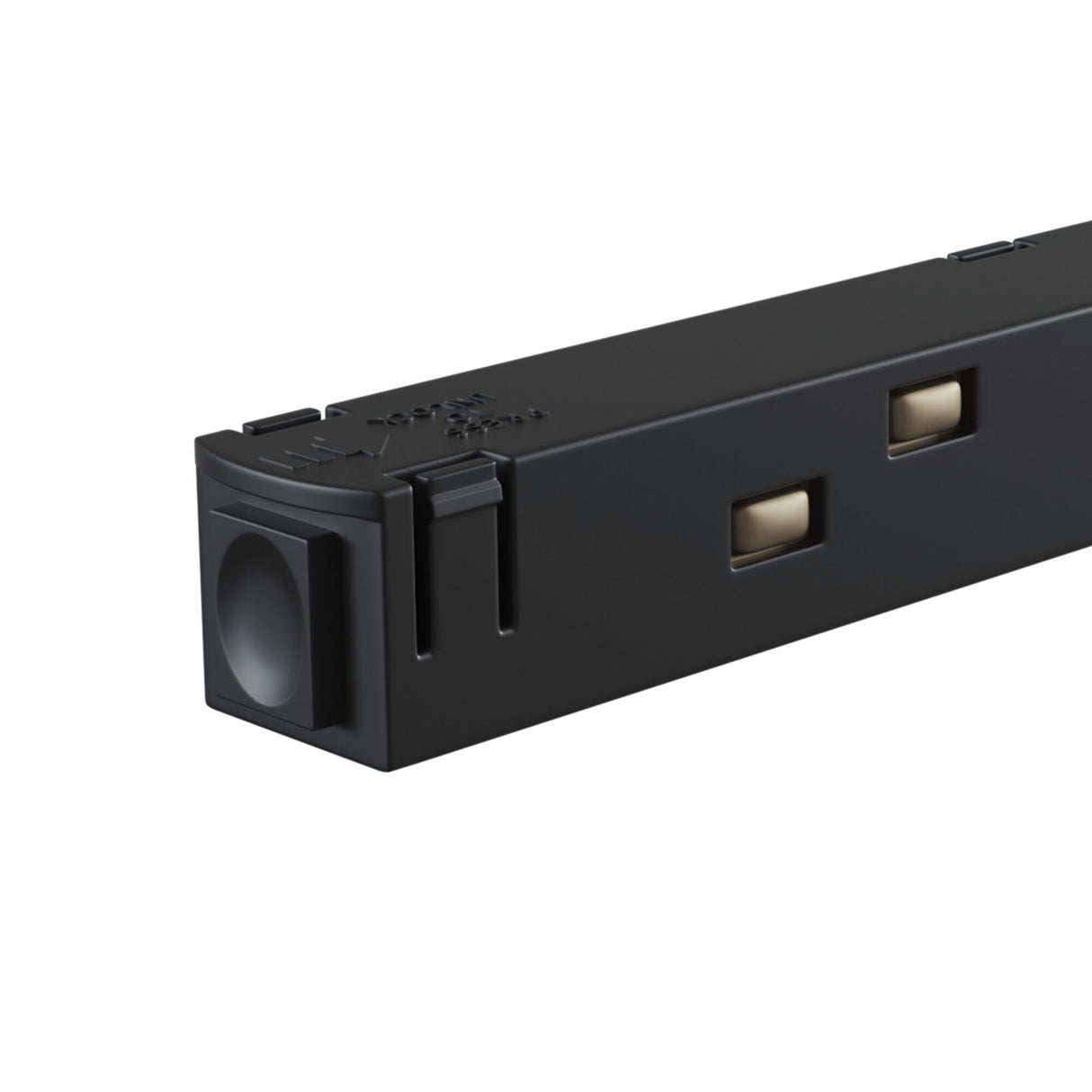 Magnetic Track System: Corner Power Connector - Sleek Black Accessory