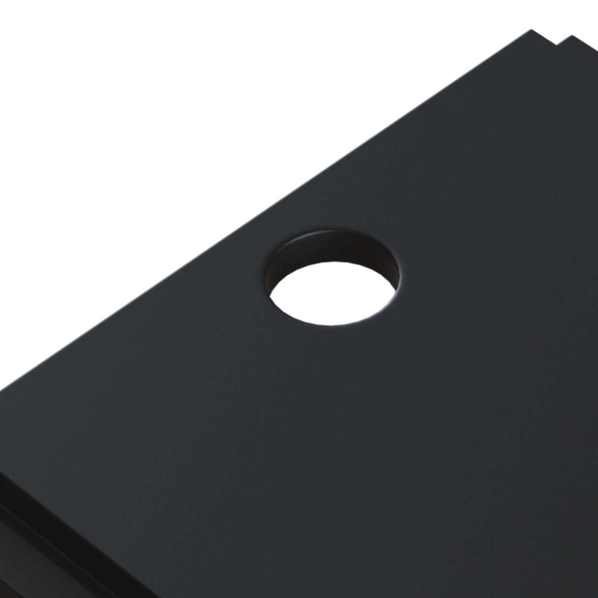 Magnetic Track Cable Mount Plate - Sleek Black Track Lighting Accessory