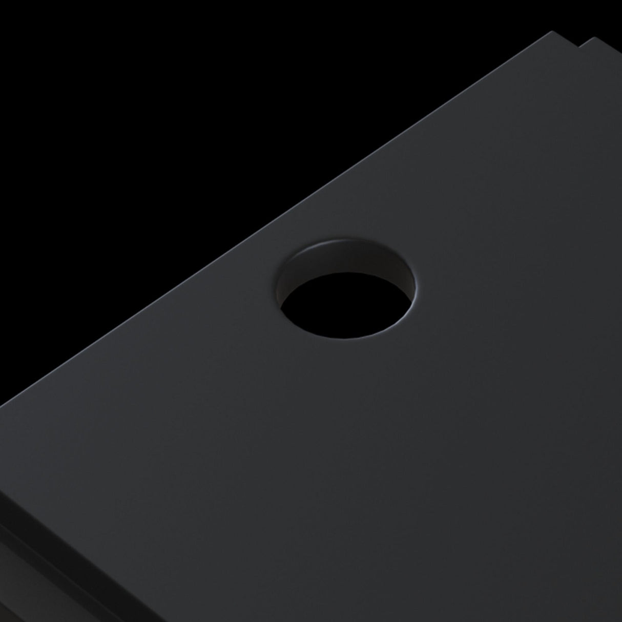 Magnetic Track Cable Mount Plate - Sleek Black Track Lighting Accessory