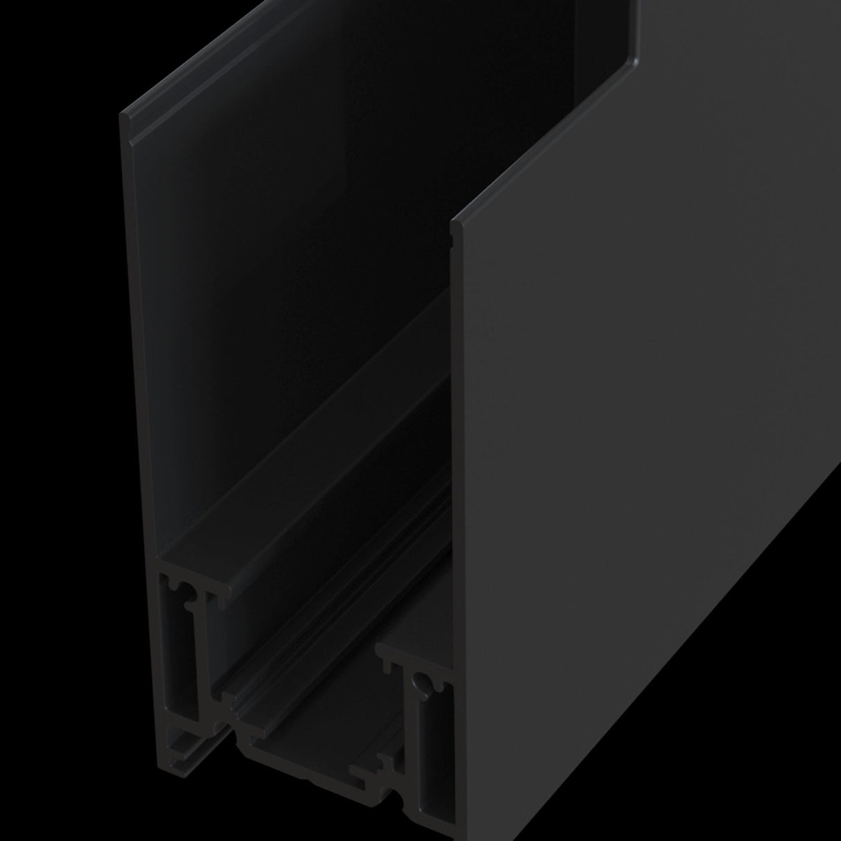 Internal Corner Connector for Magnetic Track Lighting System - Black