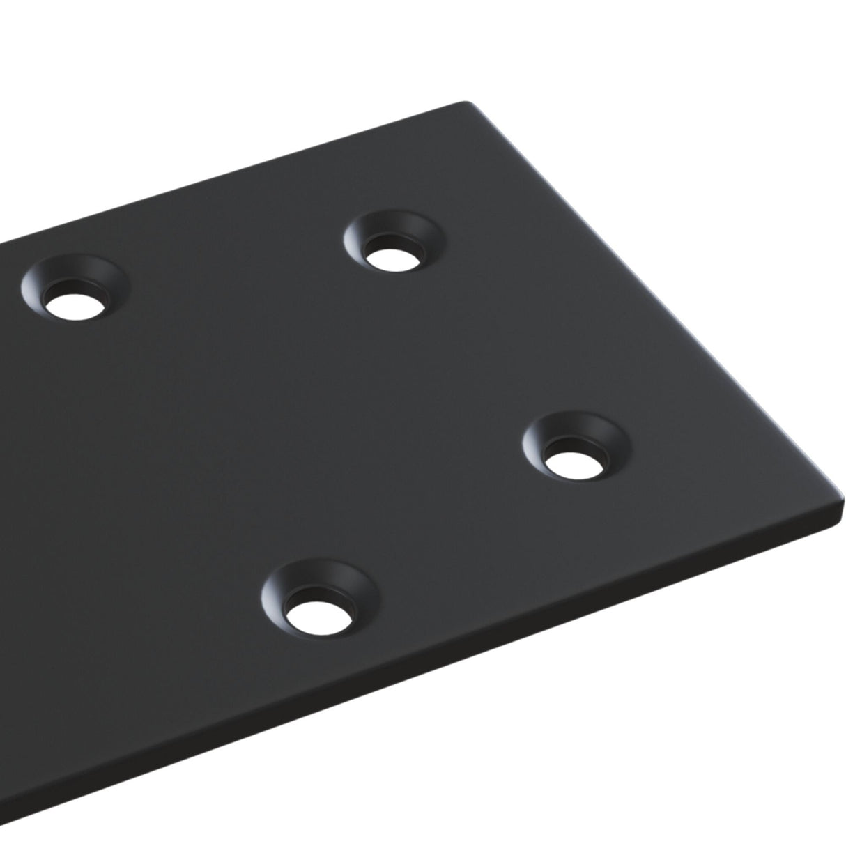 Magnetic Track System End Cap - Sleek Black Design