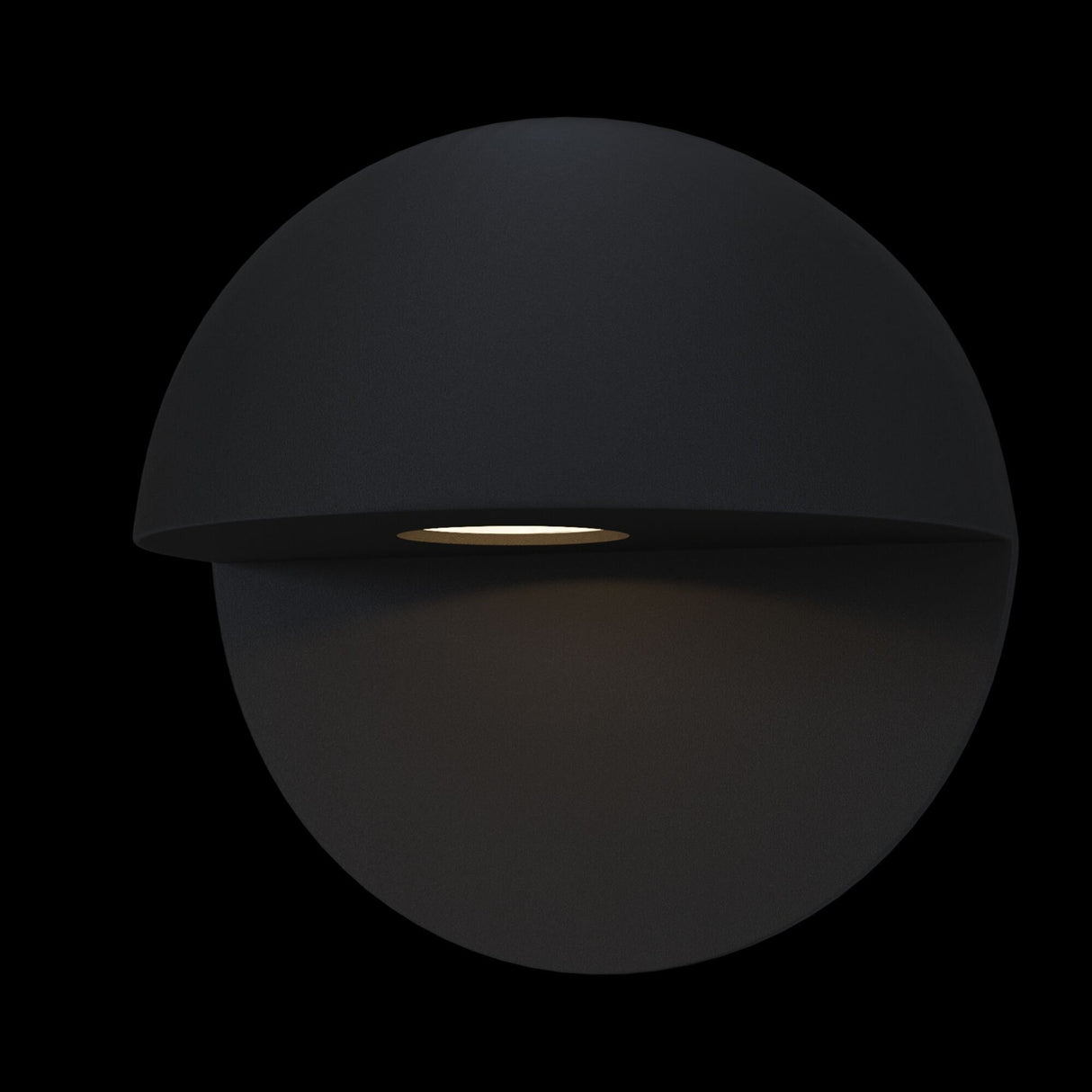 Sleek Black Mezzo LED Wall Sconce for Outdoor Spaces