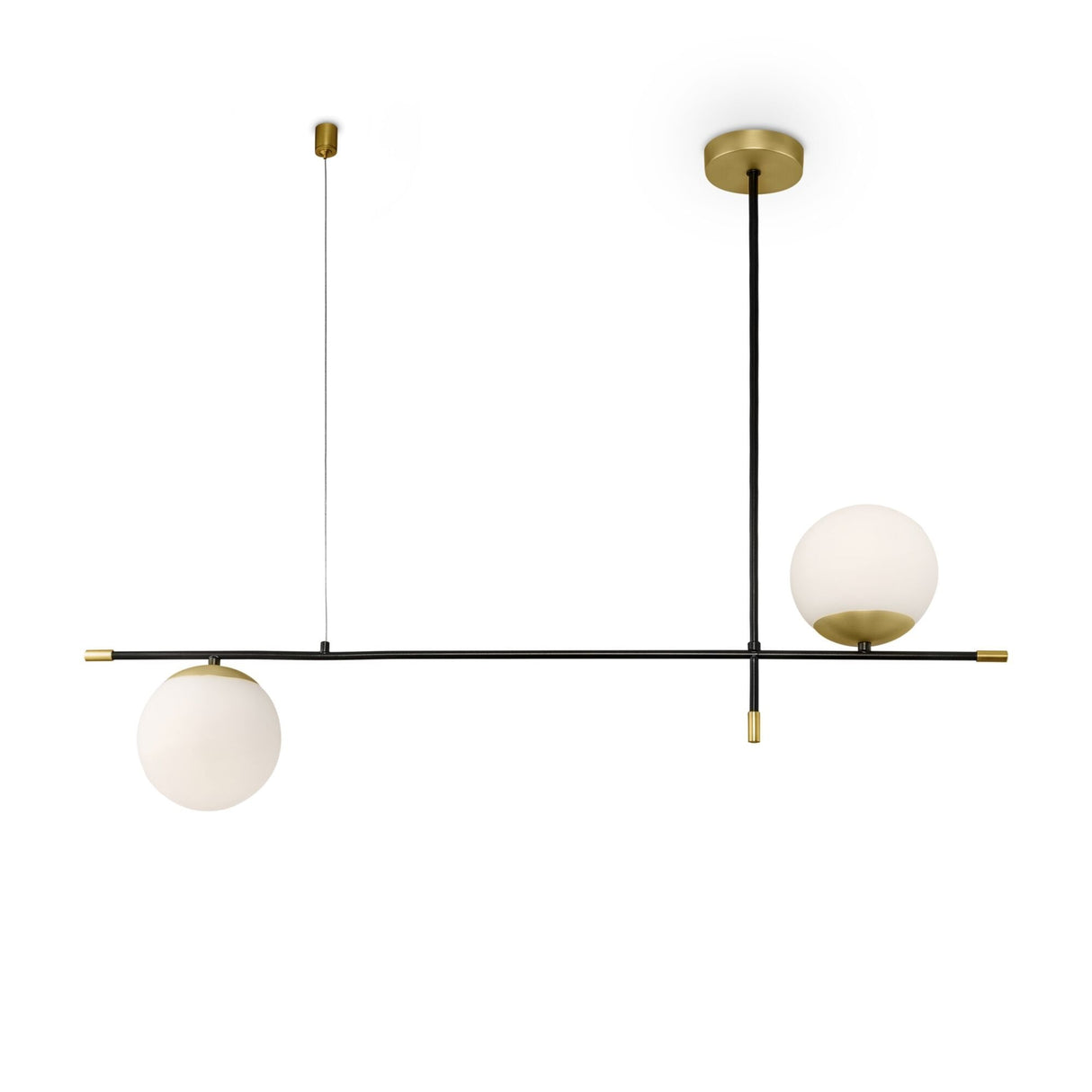 Nostalgic Elegance Matt Gold Pendant Light