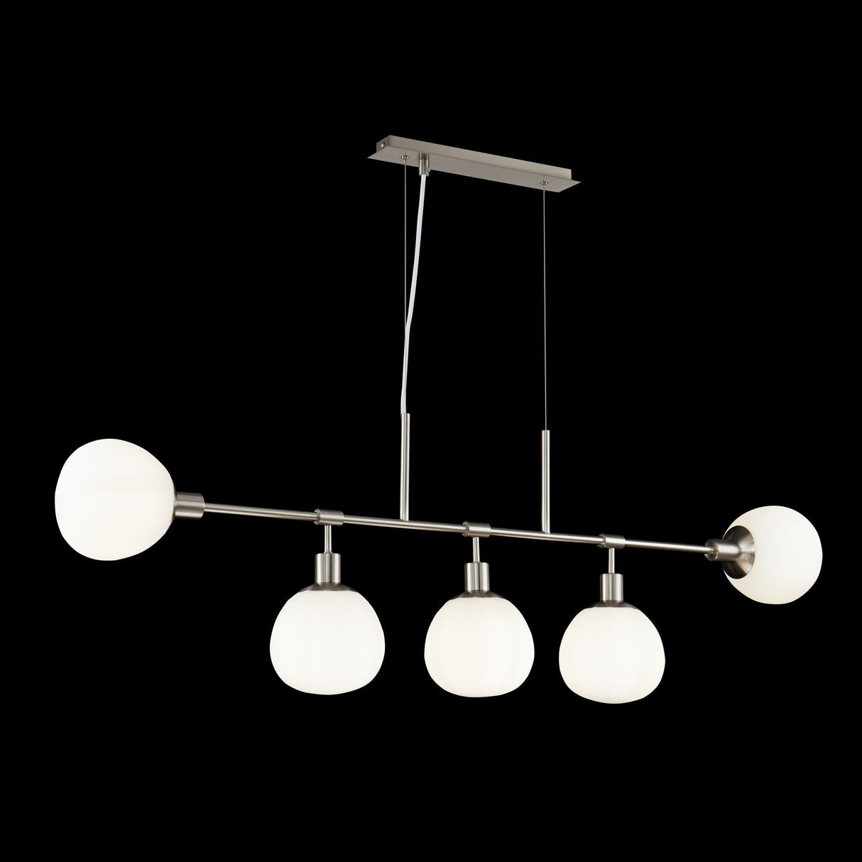 Contemporary Nickel Finish Erich Series Hanging Light Fixture