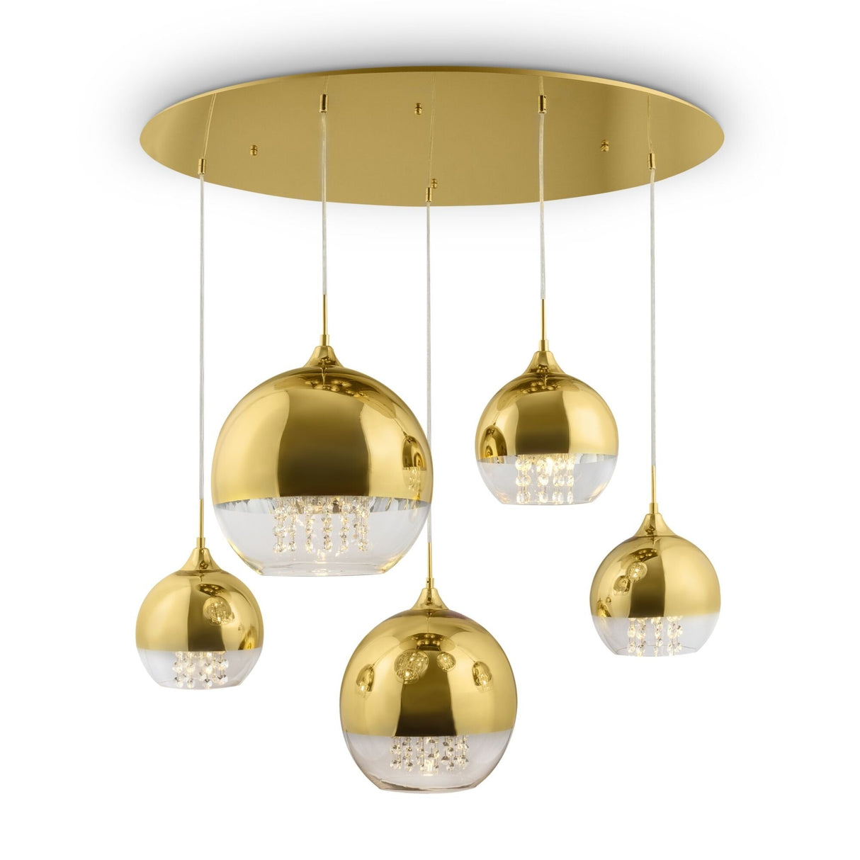 Fermi Gold Pendant Light Fixture