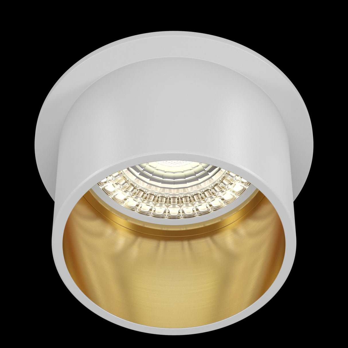 Elegant Reif White and Gold Downlight Fixture