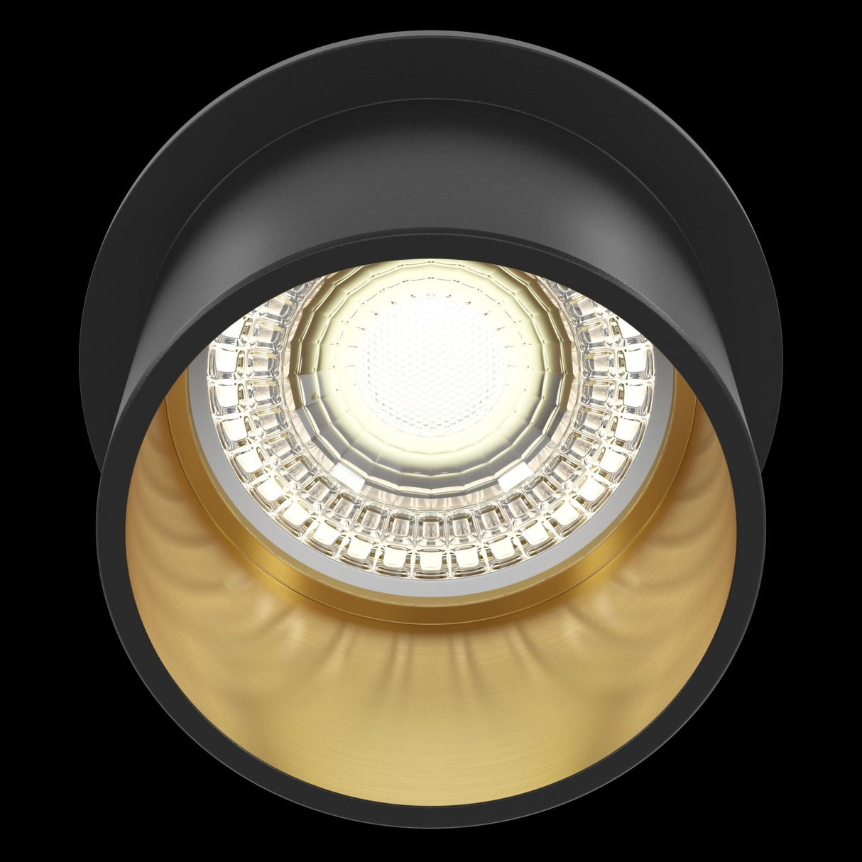 Elegant Black and Gold Reif Downlight Fixture