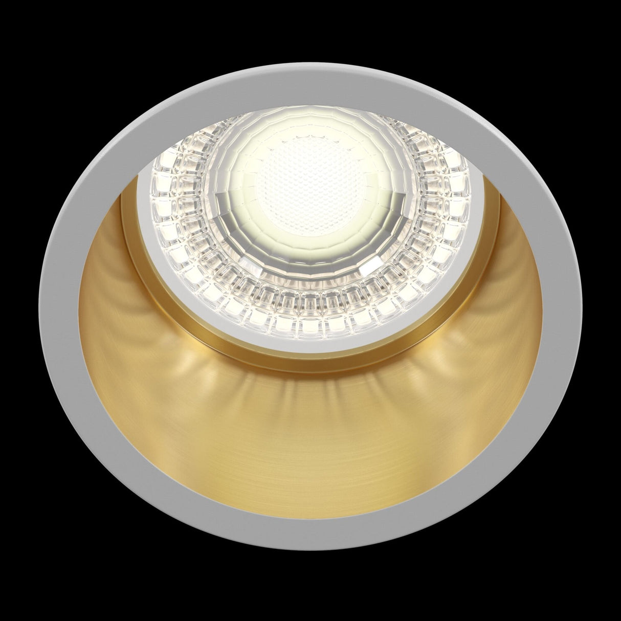 Reif Series White and Gold Accent Downlight