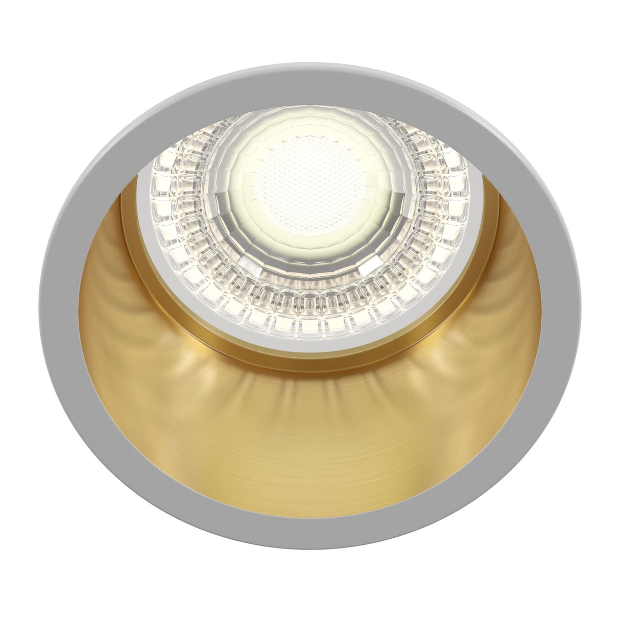 Reif Series White and Gold Accent Downlight
