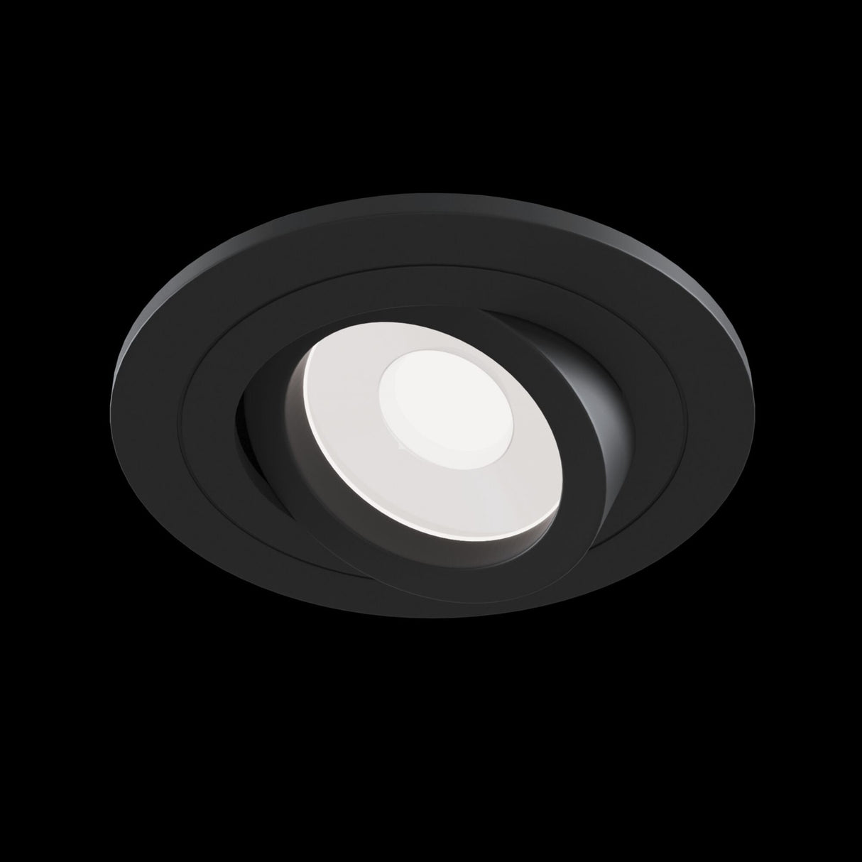 Sleek Black Atom Series Downlight