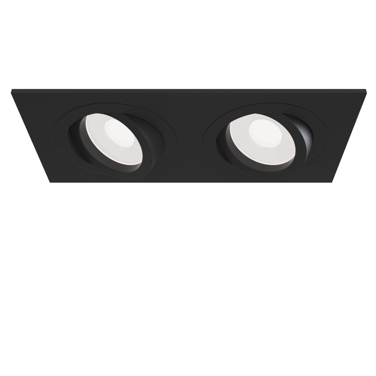 Sleek Black Atom Downlight with Dual GU10 Bulbs