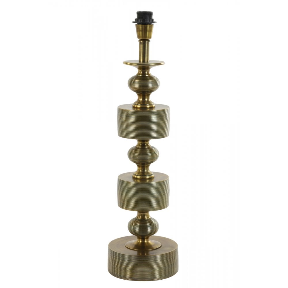 Antique Bronze Taika Lamp Base - 18x62cm