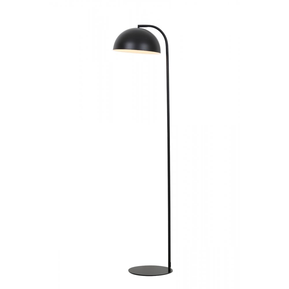 Mette Matte Black Metal Floor Lamp - 155cm Tall, Sleek and Modern Design