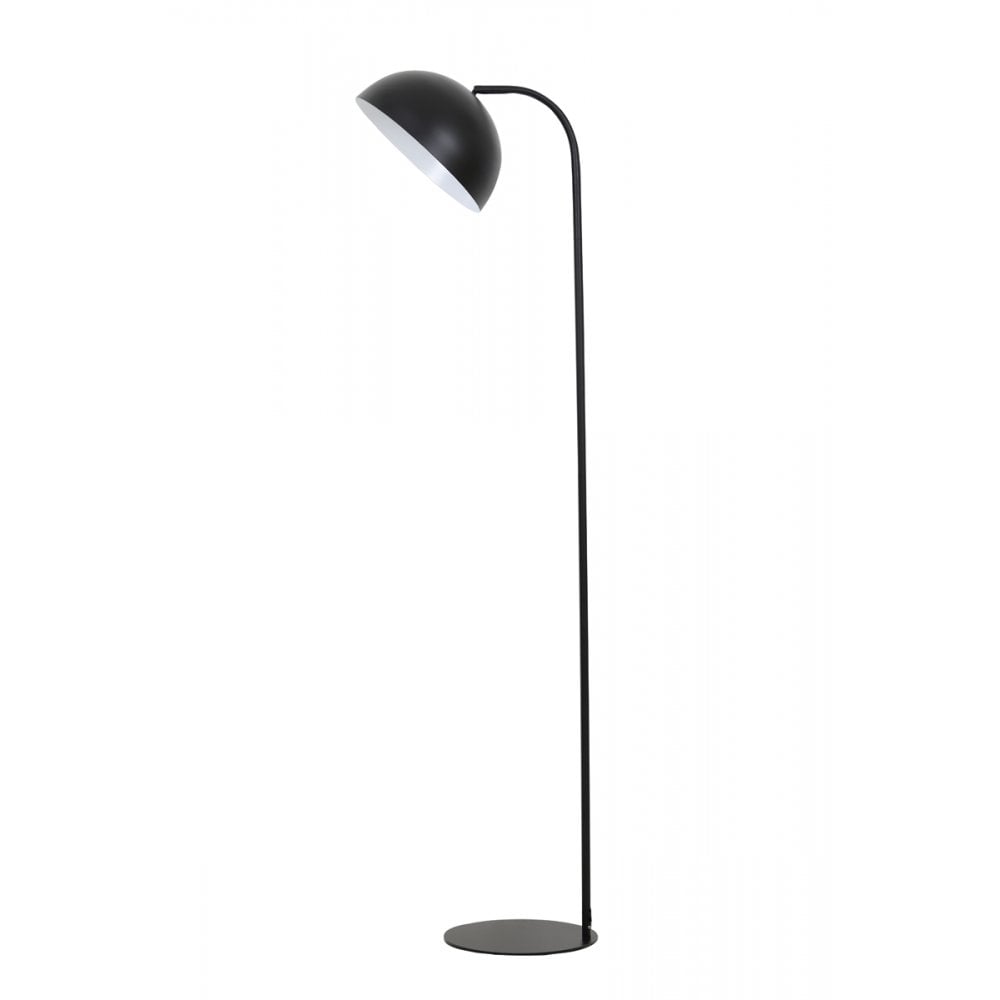 Mette Matte Black Metal Floor Lamp - 155cm Tall, Sleek and Modern Design
